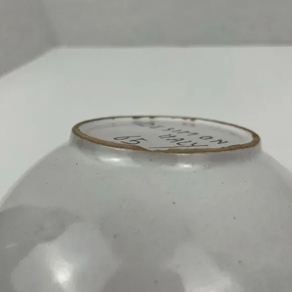 Desimone Italy Pottery Bowl Vintage MCM Hand Painted Cow Art 6.25 Inch - Picture 10 of 11